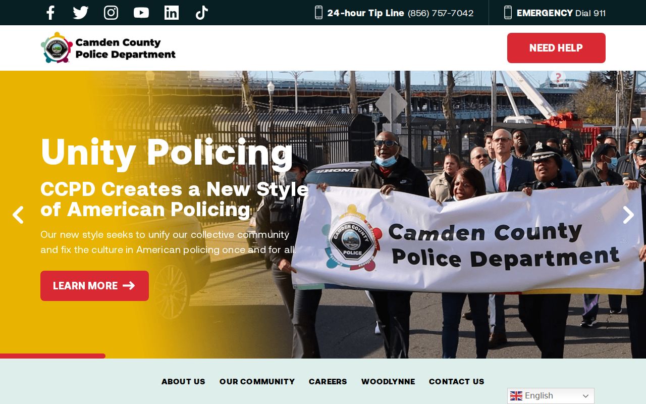 Camden County arrest history and Camden County Police Department information