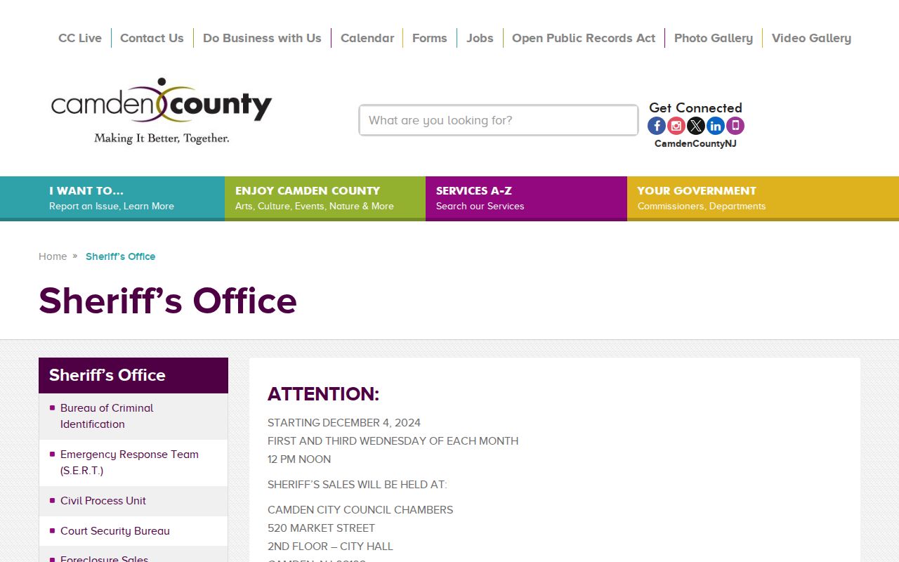 Camden County sheriff's office